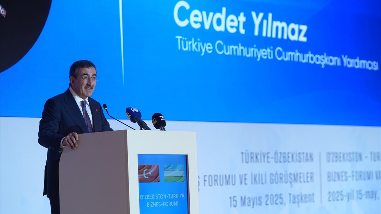Cumhurbaşkanı Yardımcısı Yılmaz, Türkiye-Özbekistan İş Forumu'nda Yatırımları ve İşbirliğini Vurguladı