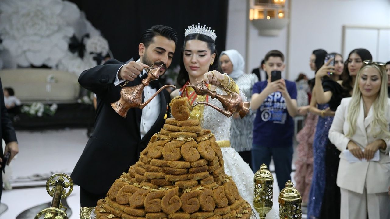 Diyarbakır'da Bursa Kadayıf ile Düğün Geleneği