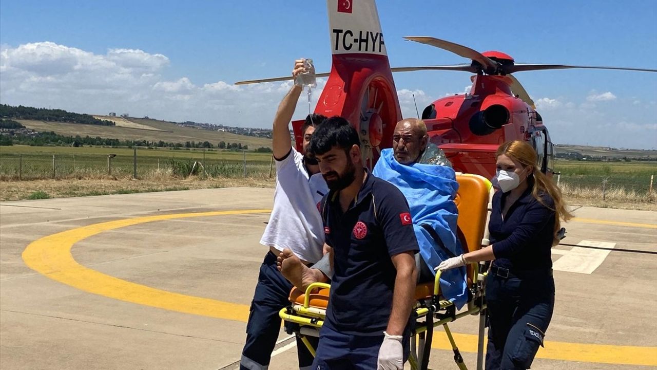 Diyarbakır'da Yanık Yaralanması: Ambulans Helikopterle Tedavi Süreci