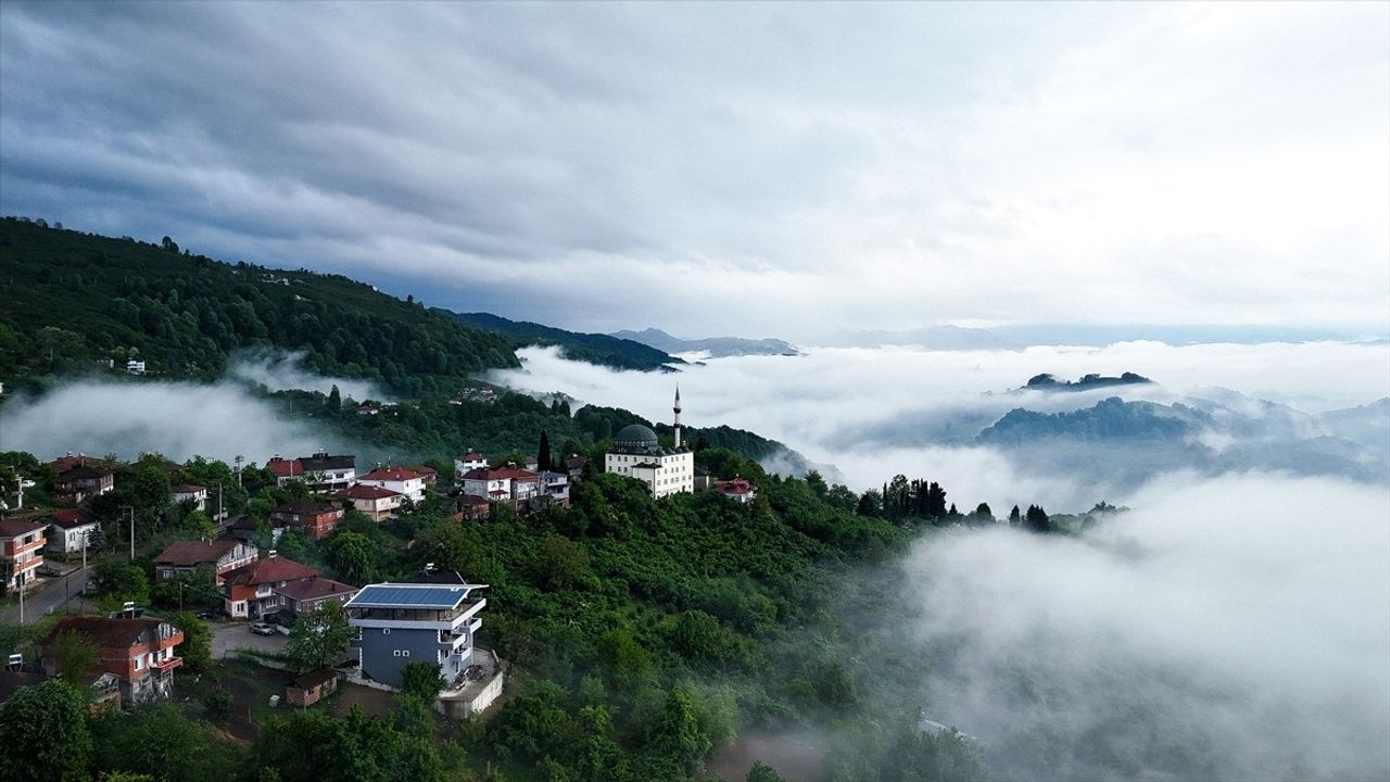 Düzce'deki Sis Denizi Havadan Görüntülendi
