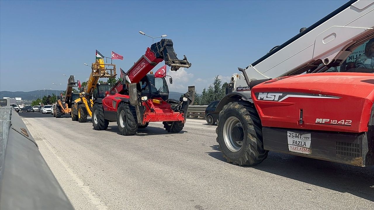 Düzce'den Filistin'e Destek Konvoyu