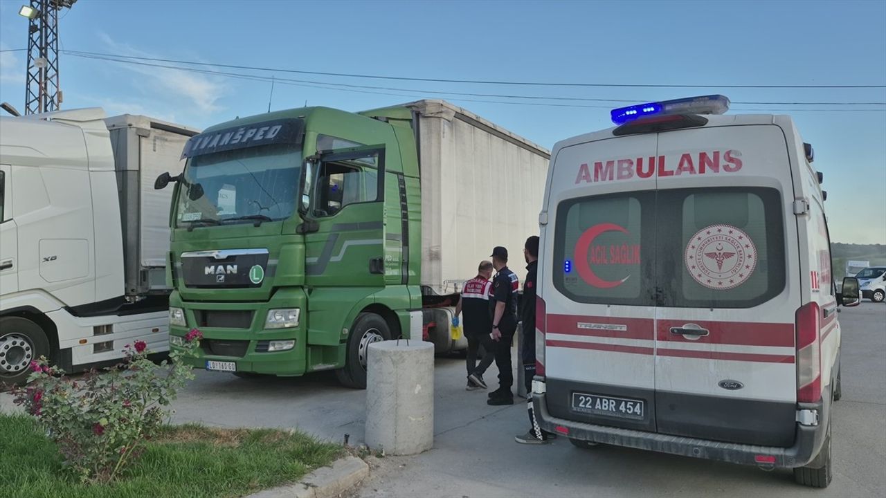 Edirne'de Tır Sürücüsü Aracında Ölü Bulundu