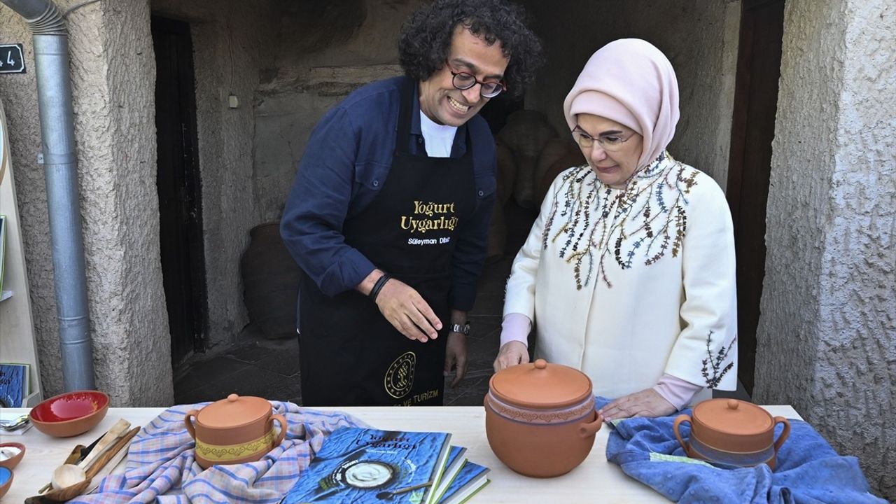 Emine Erdoğan, Nevşehir'de Yoğurt Mayaladı: Türk Mutfağı Haftası Etkinlikleri