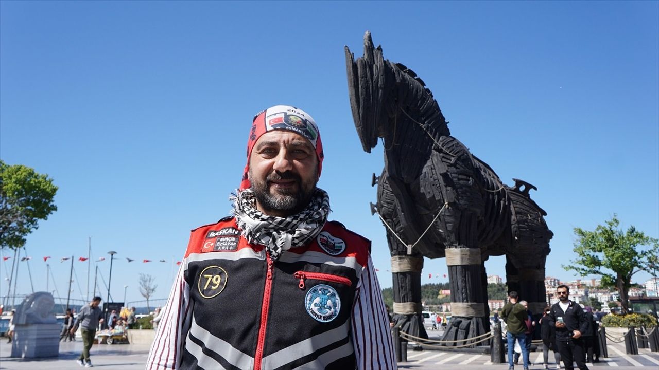 Fatih Sultan Mehmet'i Anma Etkinliği: Motosikletliler Çanakkale'de Buluştu