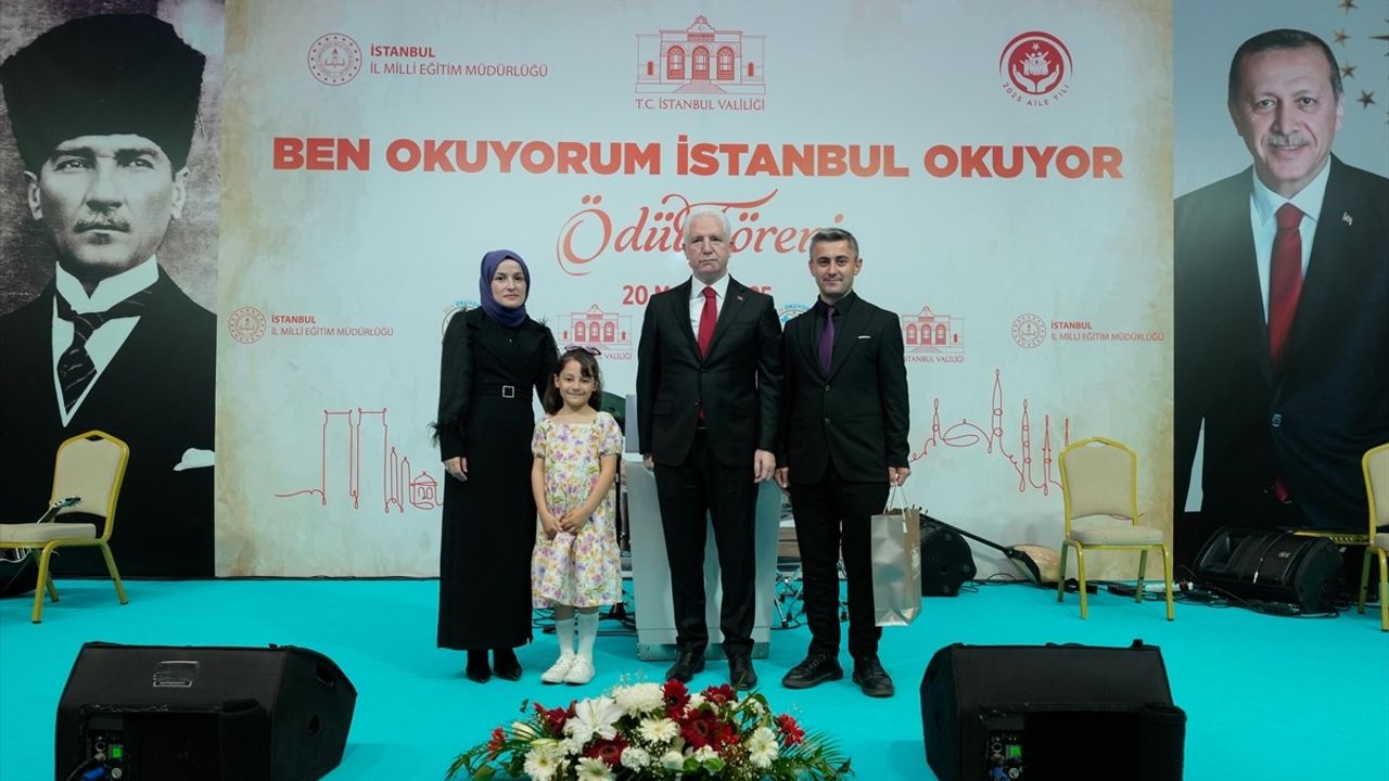 İstanbul'da Aileler Yarıştı: Kitap Okuma Yarışmasının Ödül Töreni Gerçekleşti