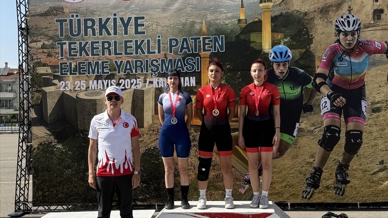 Karaman'da Türkiye Tekerlekli Paten Eleme Yarışması Yapıldı
