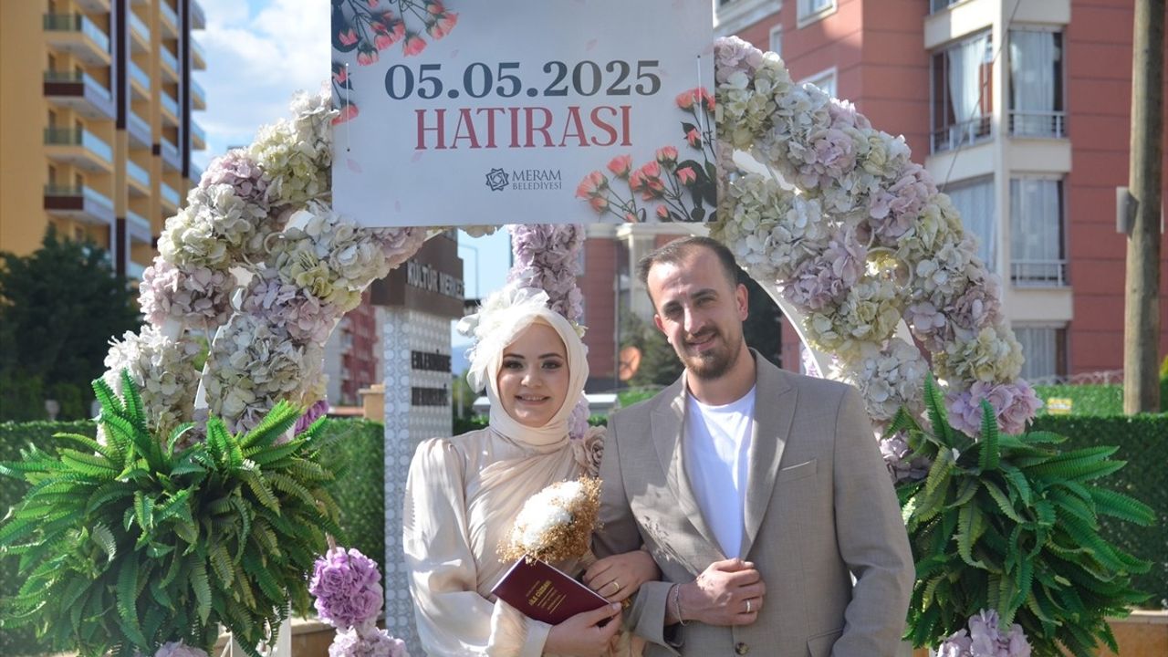 Konya'nın Nikah Dairelerinde 05.05.2025 Yoğunluğu
