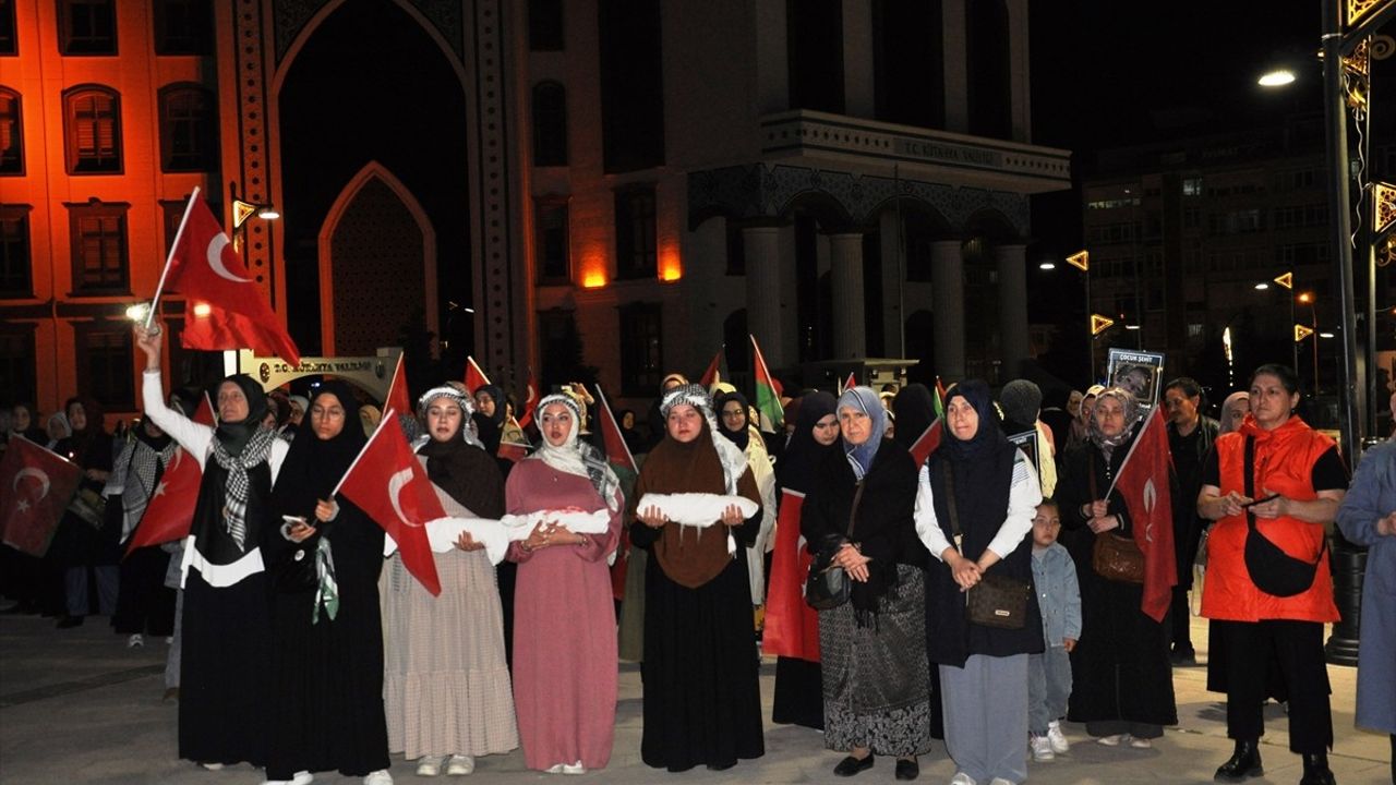 Kütahya'dan Gazze'ye Destek İçin Sessiz Yürüyüş