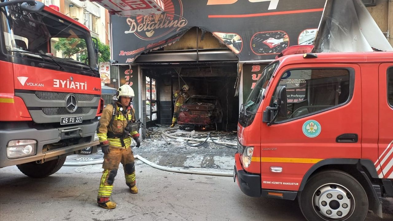 Manisa'da Oto Yıkamacıda Yangın Feci Sonuçlandı