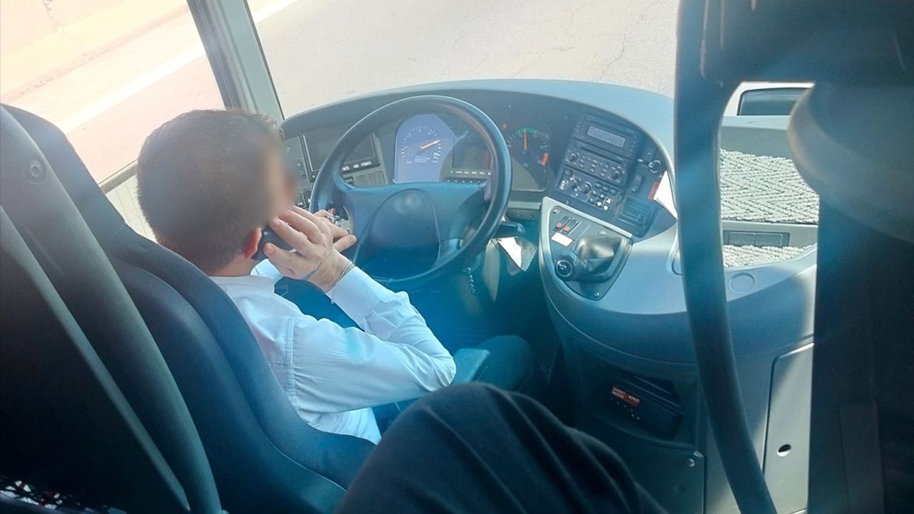 Mersin'de Jandarma'dan Otobüs Şoförüne Ceza