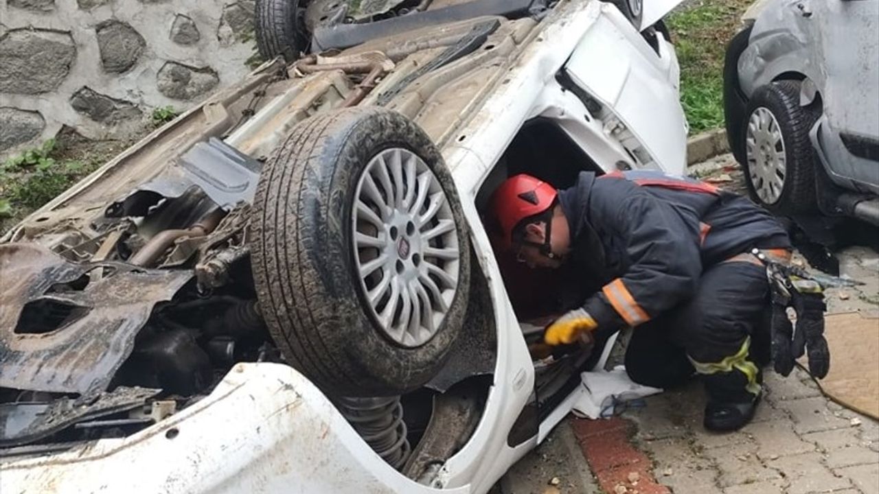 Ordu'da İstitat Duvarından Düşen Araçta Trajik Kaza