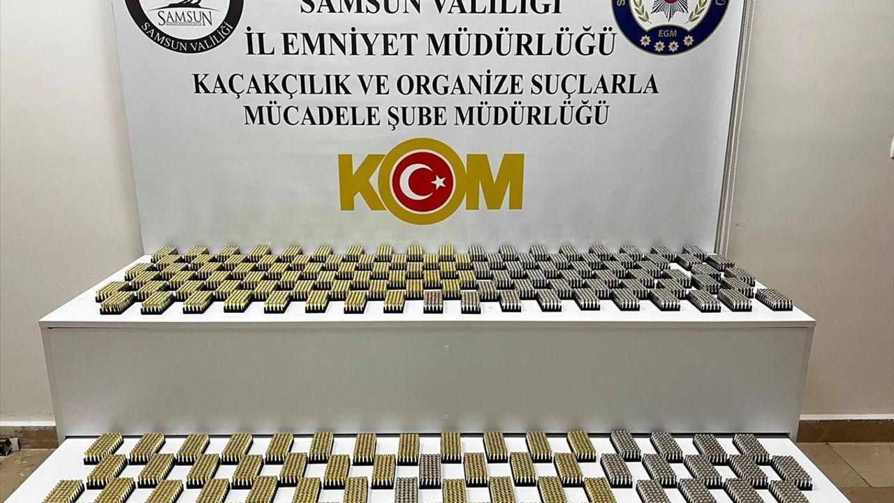 Samsun'da Kayıt Dışı Tabanca Fişeği Operasyonu