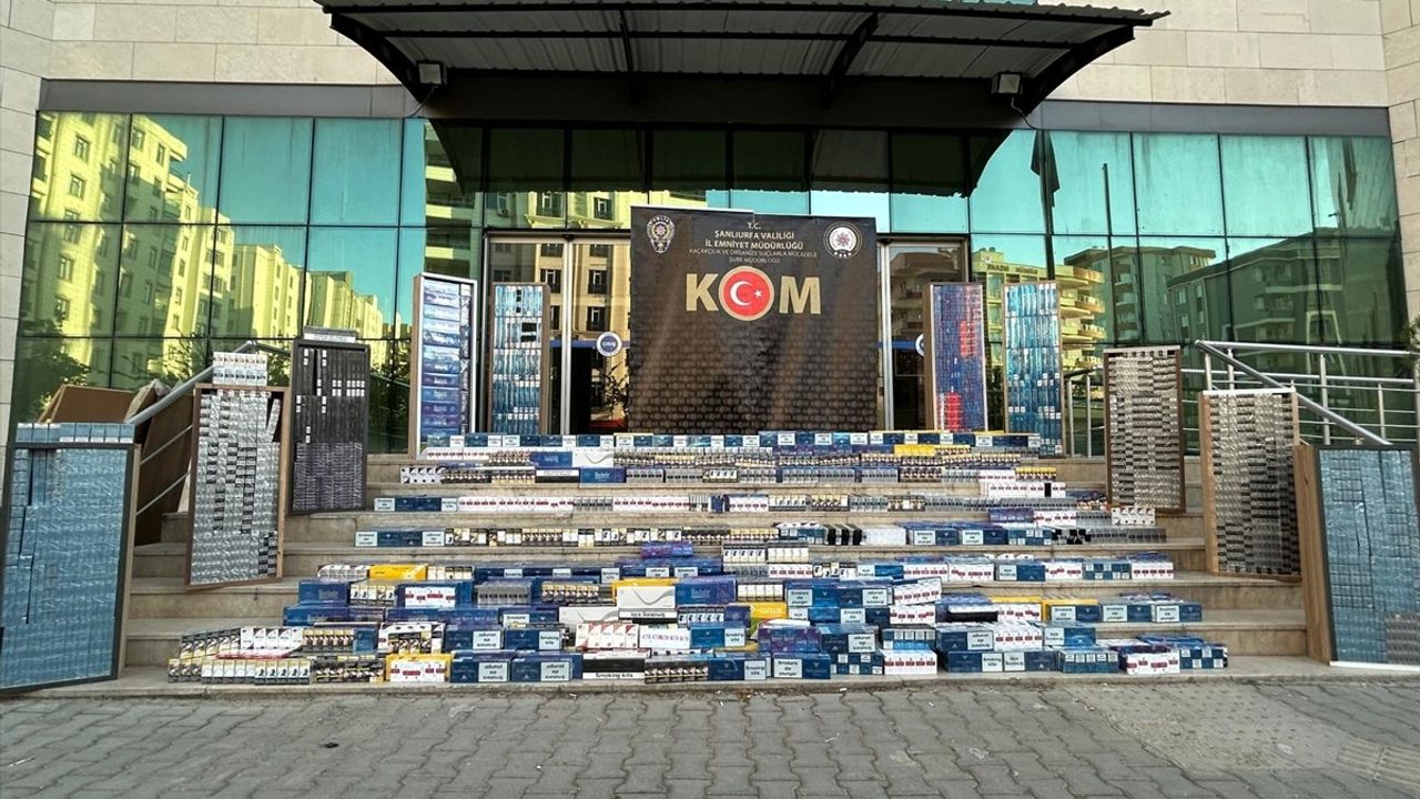 Şanlıurfa'da Kaçakçılık Operasyonu: 19 Bin Paket Kaçak Sigara Ele Geçirildi