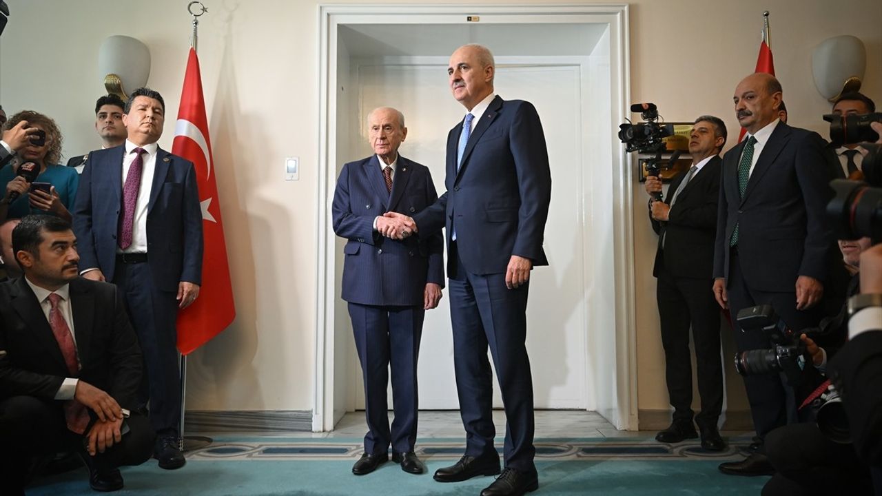 TBMM Başkanı Kurtulmuş, MHP Lideri Bahçeli'yi Ziyaret Etti