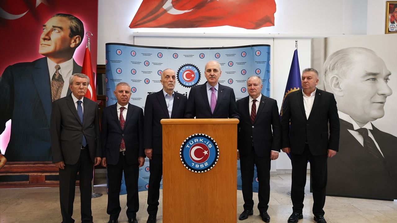 TBMM Başkanı Kurtulmuş'tan TÜRK-İŞ Ziyareti: Kamu İşçileri İçin Önemli Mesajlar