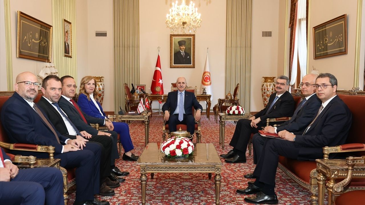 TBMM Başkanı Numan Kurtulmuş, KKTC Heyetini Ağırladı