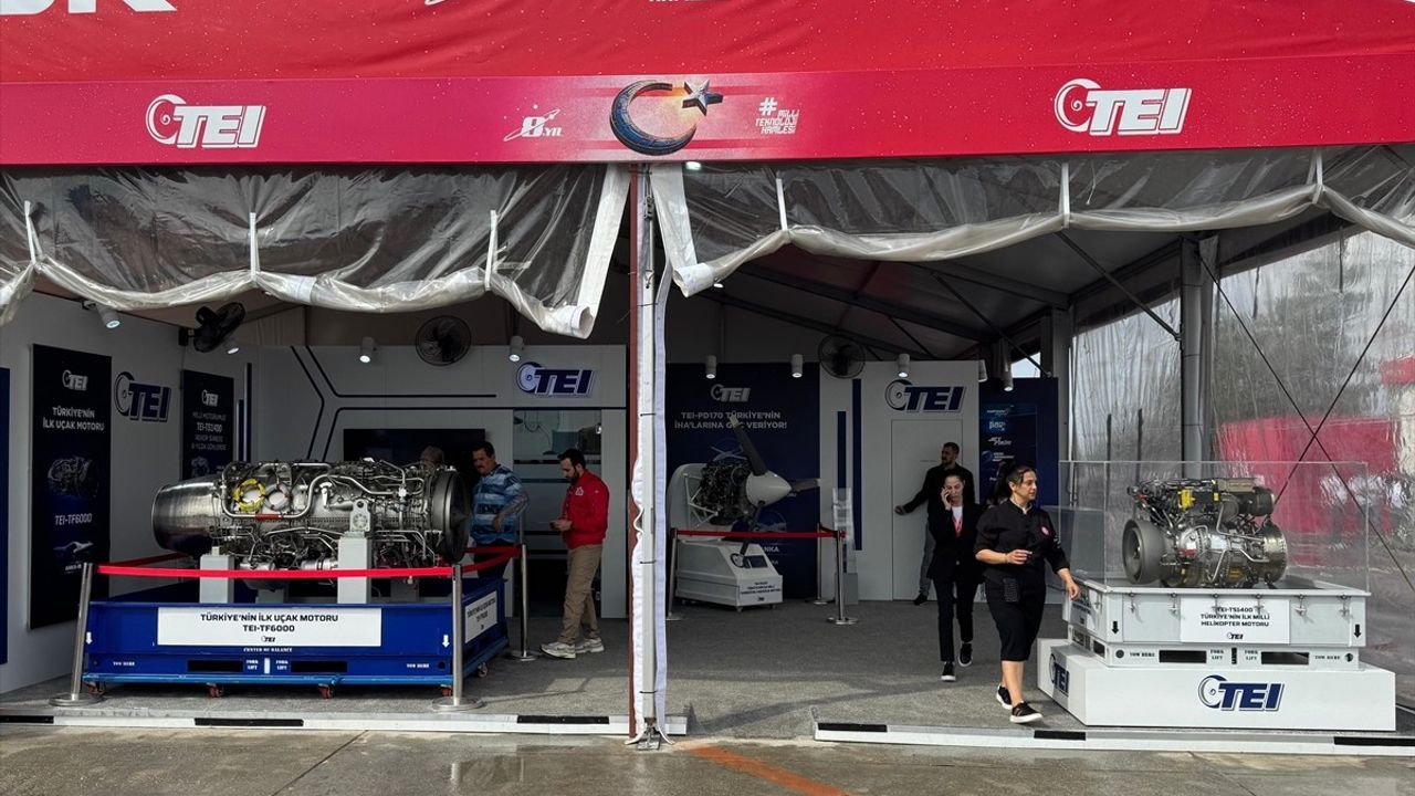 TEI'nin Havacılık Motorları TEKNOFEST KKTC'de Sergileniyor