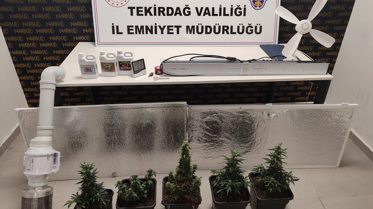 Tekirdağ'da Uyuşturucu Üretimi Bağlantılı İki Şahıs Gözaltında