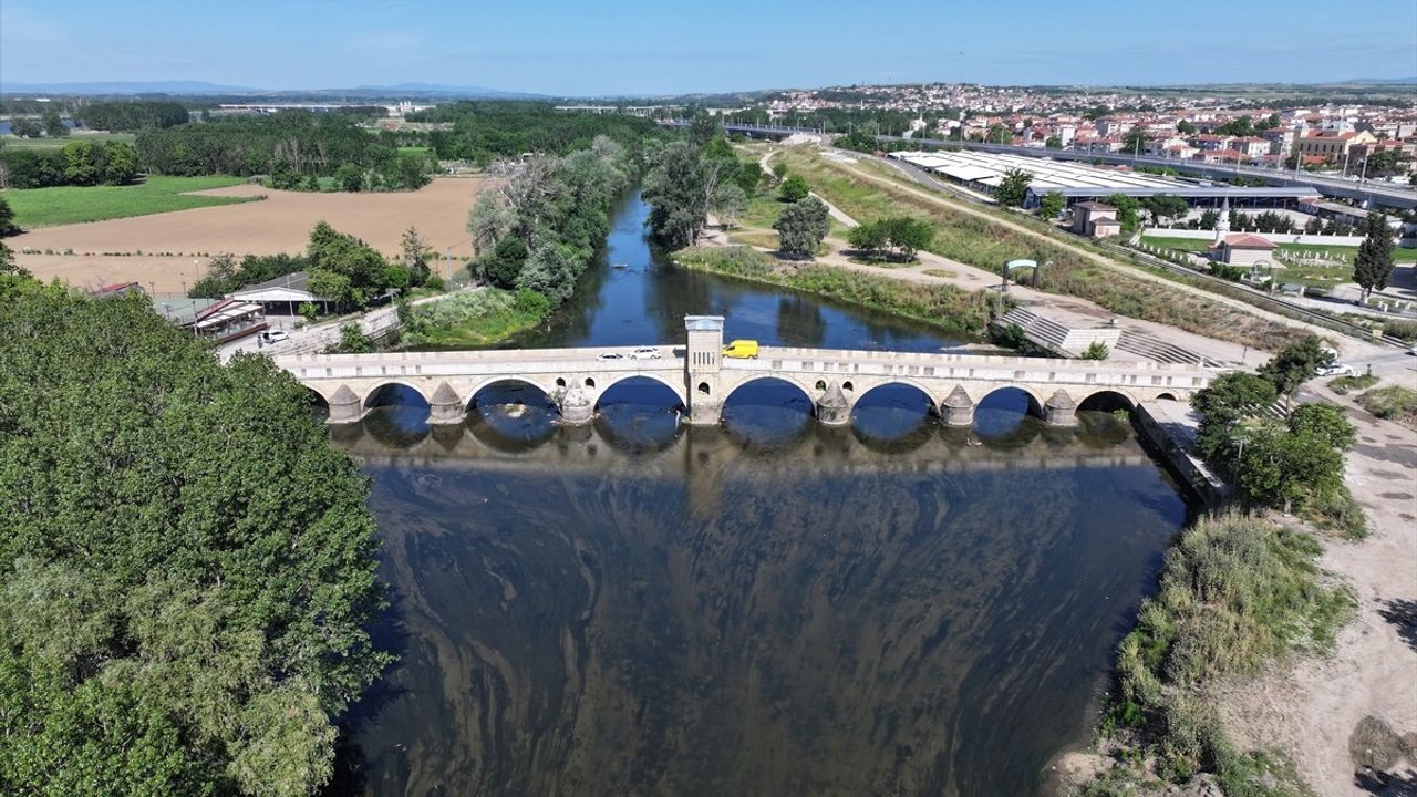 Tunca Nehri'nin Debisi Mayıs Yağmurları ile İki Kat Arttı