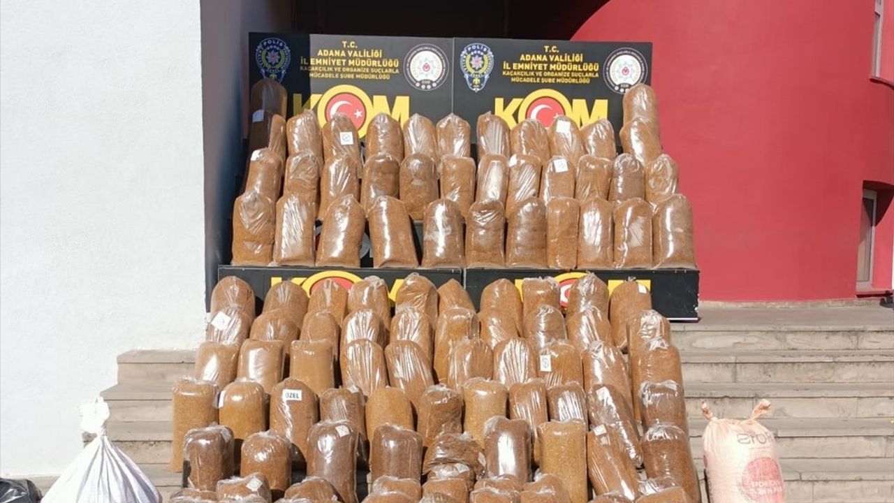Adana'da Kaçak Tütün Operasyonu: 1 Ton 250 Kilogram Ele Geçirildi