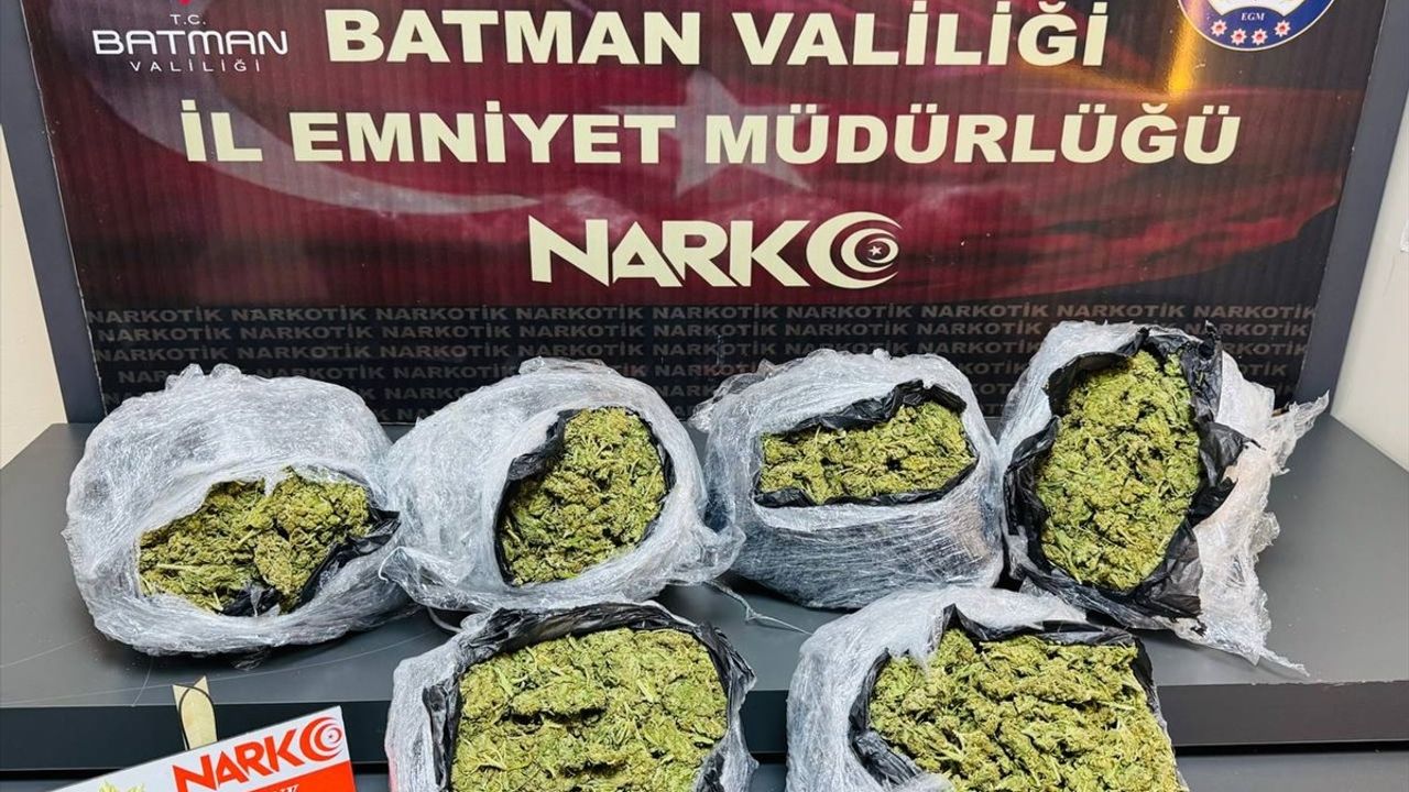 Batman'da Uyuşturucu Operasyonu: 5 Kilo Skunk Ele Geçirildi