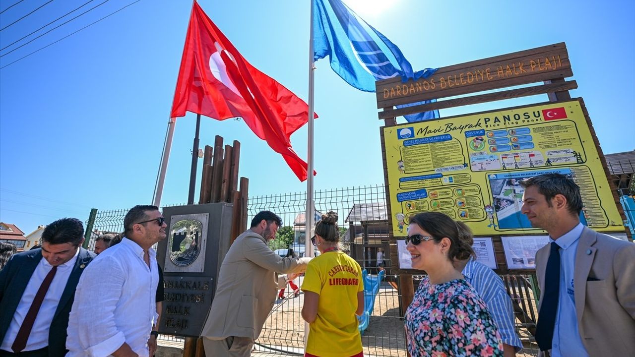 Çanakkale'de Mavi Bayrak Sevinci