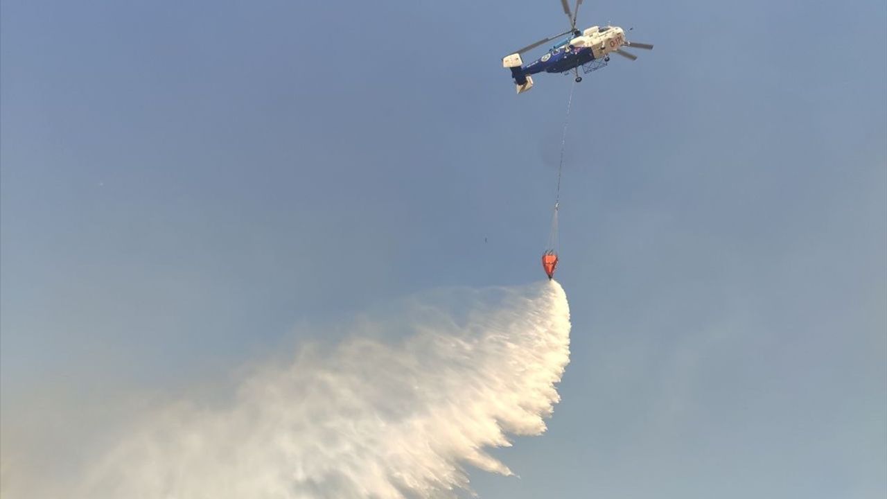 Çanakkale'de Tarım Arazisinde Yangın