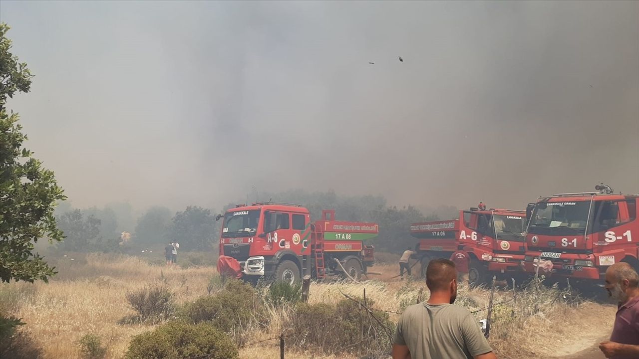 Çanakkale'deki Yangın Kontrol Altında