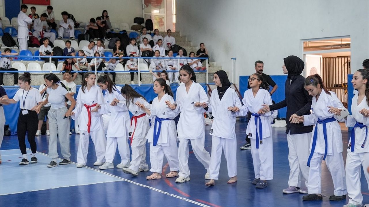 Çermik Geleneksel Bölge Karate Turnuvası'nda Sporcular Halay Çekti