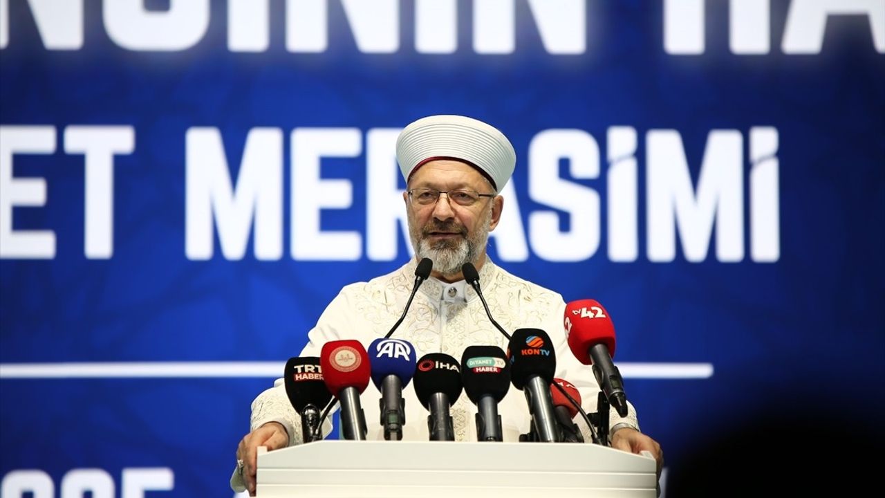 Diyanet İşleri Başkanı Ali Erbaş'ın Hafızlık İcazet Törenindeki Mesajları