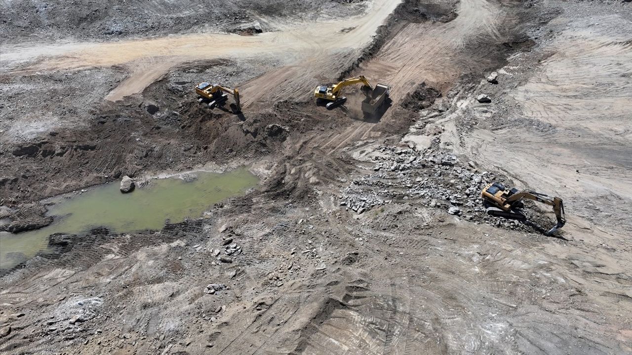 Edirne'deki Çömlekköy Barajı İnşaatında Son Durum