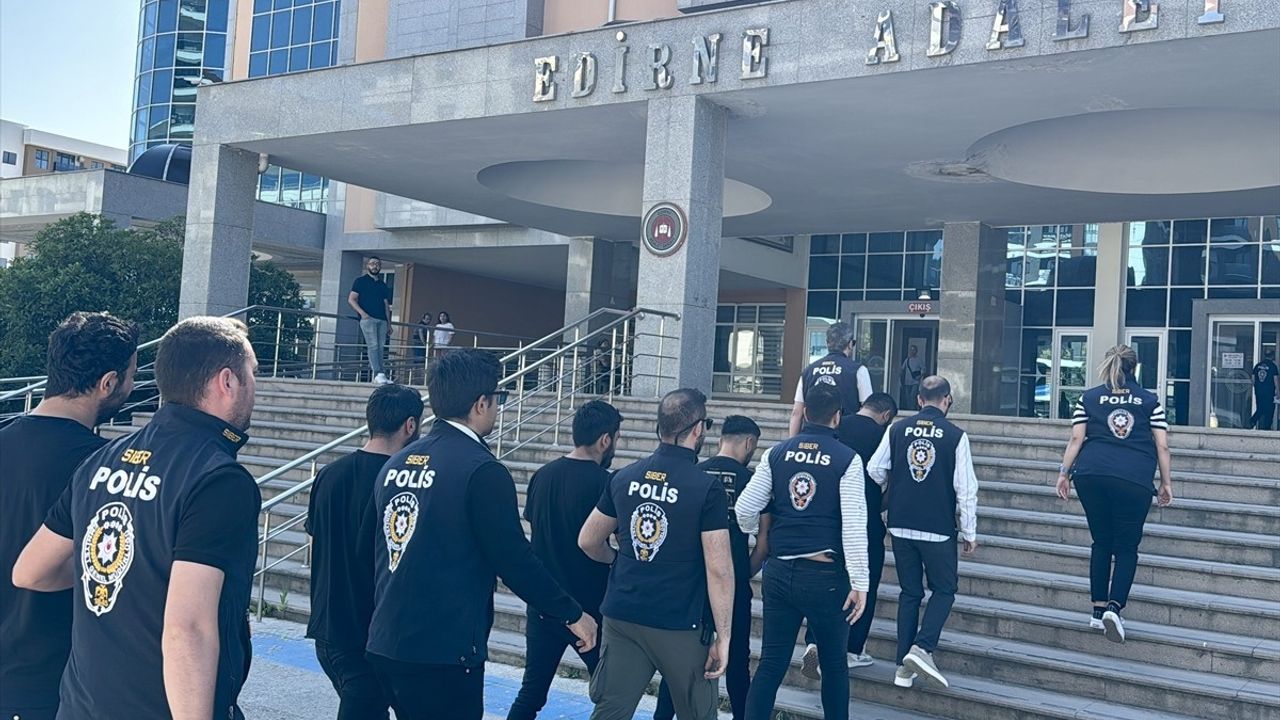 Edirne merkezli dolandırıcılık operasyonda 10 kişi yakalandı