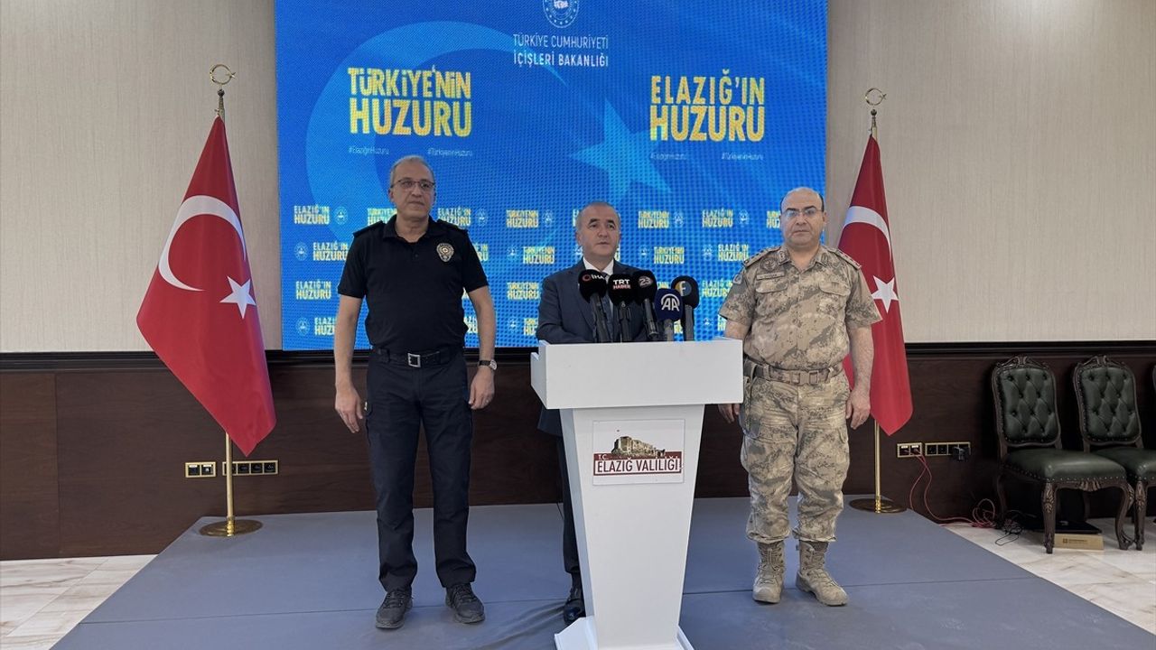 Elazığ'da Huzur ve Güvenlik Toplantısı Gerçekleştirildi