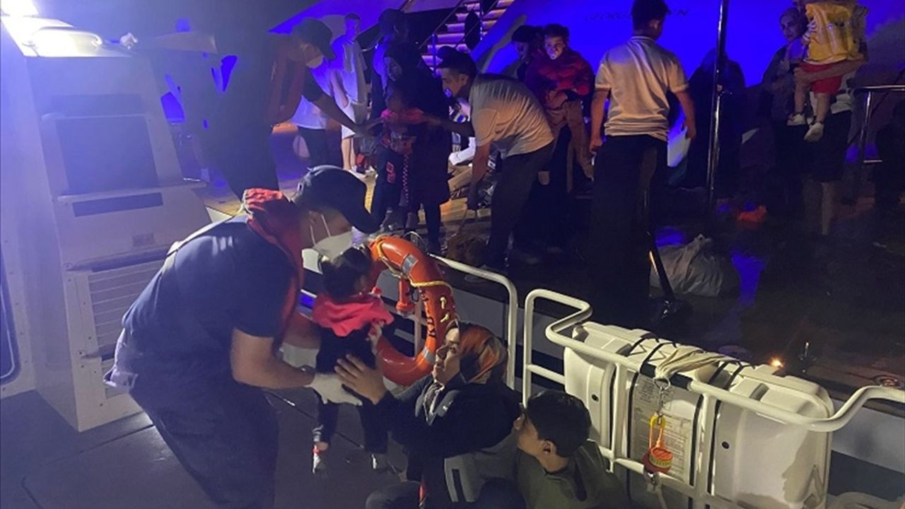 Fethiye Açıklarında Düzensiz Göçmen Operasyonu