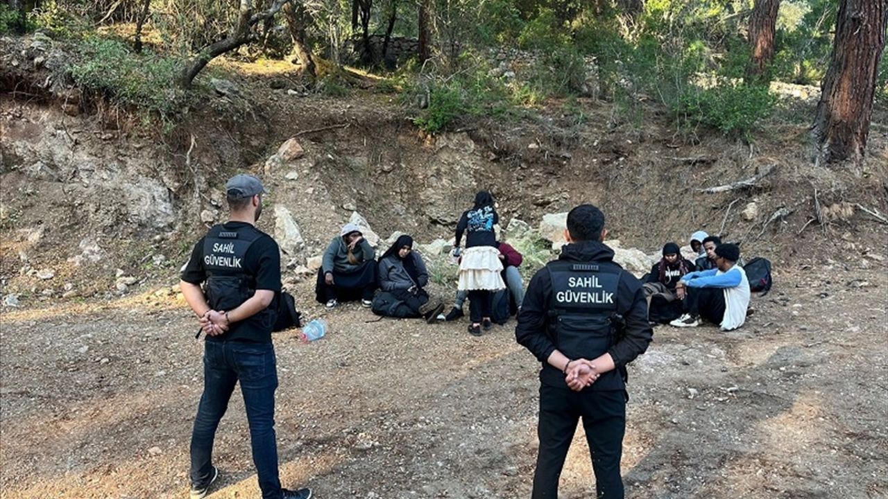 Fethiye'de Düzensiz Göçmen Operasyonu