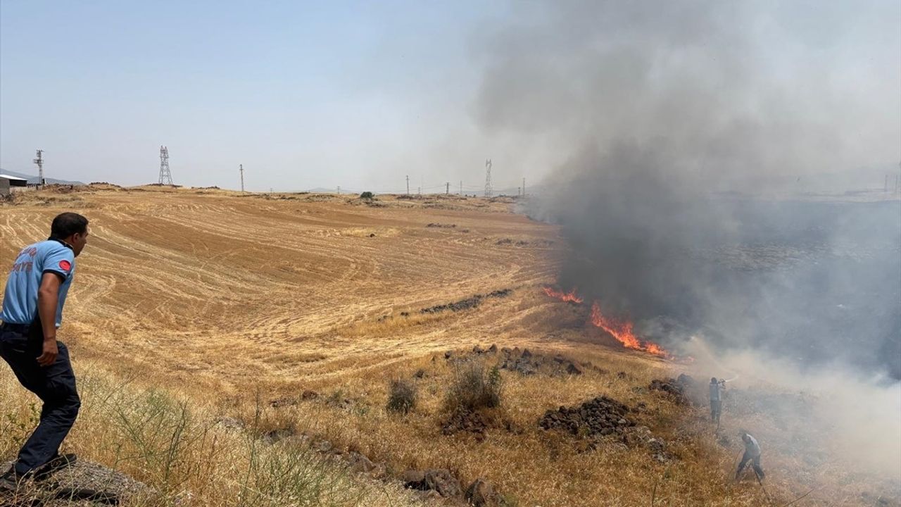 Gaziantep'teki Anız Yangını Kontrol Altına Alındı