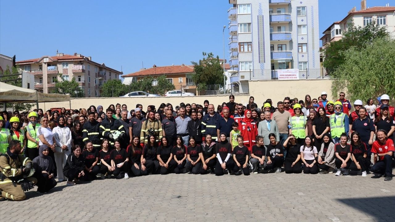 Kırıkkale'de Yangın Tatbikatı Yapıldı