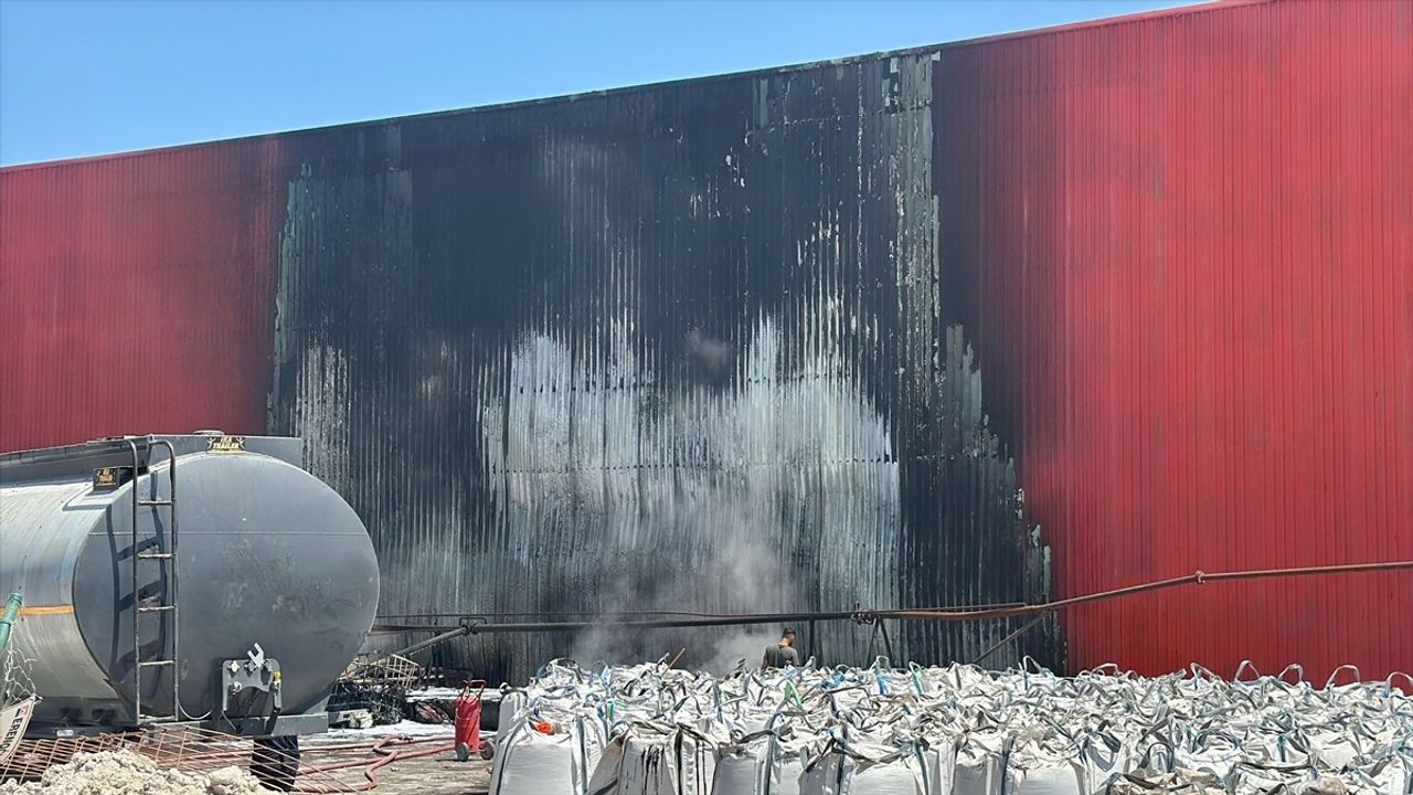 Kocaeli'de Asfalt Fabrikasında Yangın