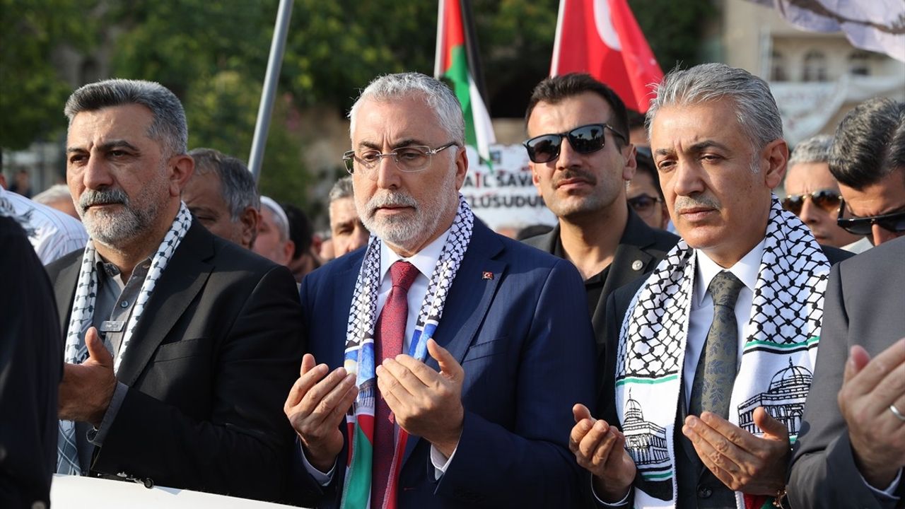 Mardin'de Gazze'ye Yönelik Saldırılar Protesto Edildi