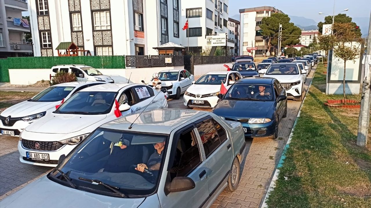 Osmaniye'de Filistin'e Destek Konvoyu Düzenlendi