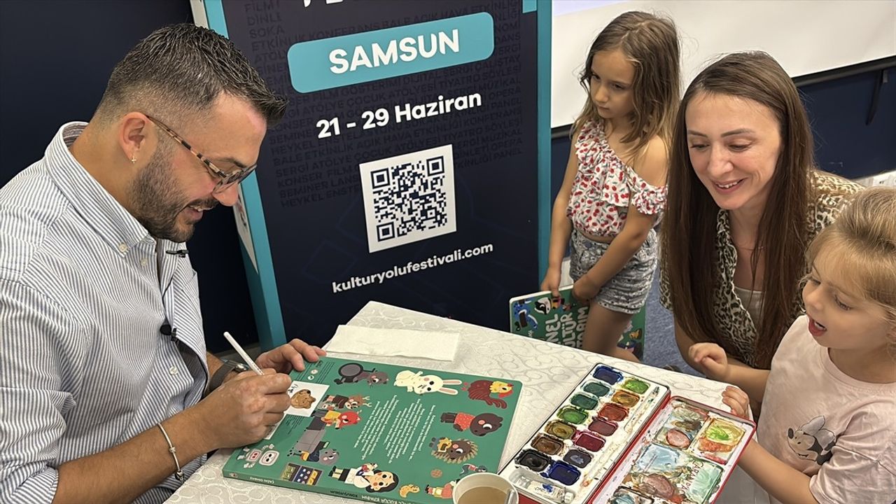Samsun'da Çağrı Odabaşı ile 'Derinlikli Okuma ve Renklendirme' Etkinliği