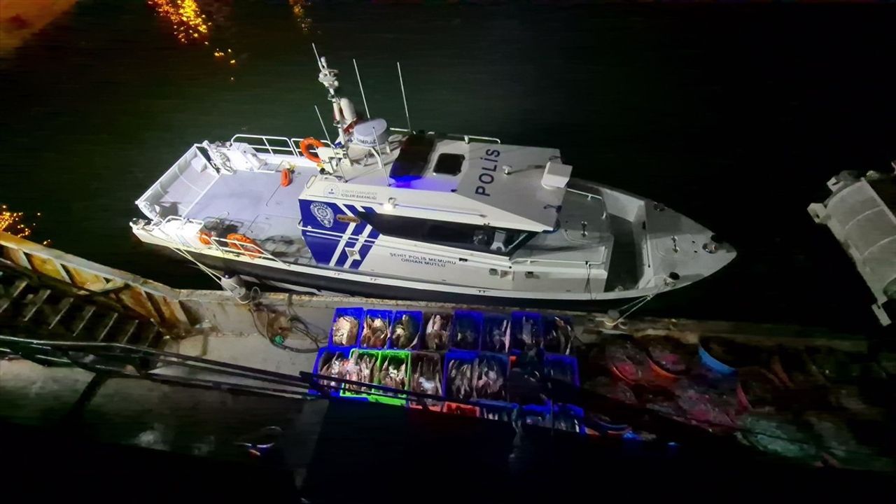 Samsun'da Kaçak Avcılığa Geçit Yok: 6 Ton Kalkan Balığı Ele Geçirildi