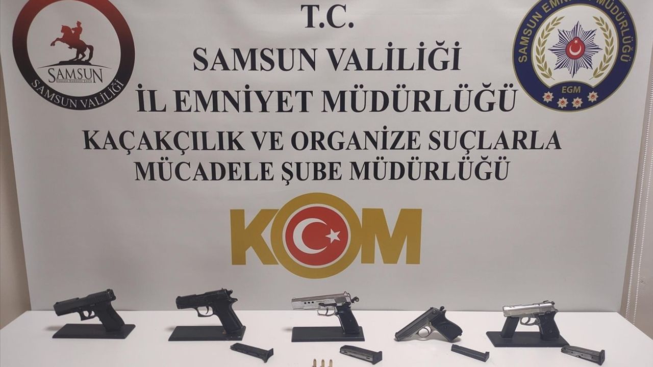 Samsun'da Kurusıkı Tabancayı Silaha Dönüştüren İki Şüpheli Yakalandı