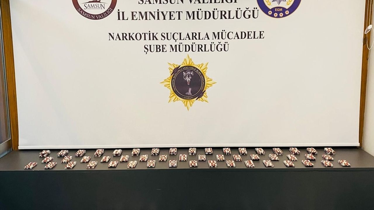 Samsun'da Sentetik Ecza Hapı Operasyonu