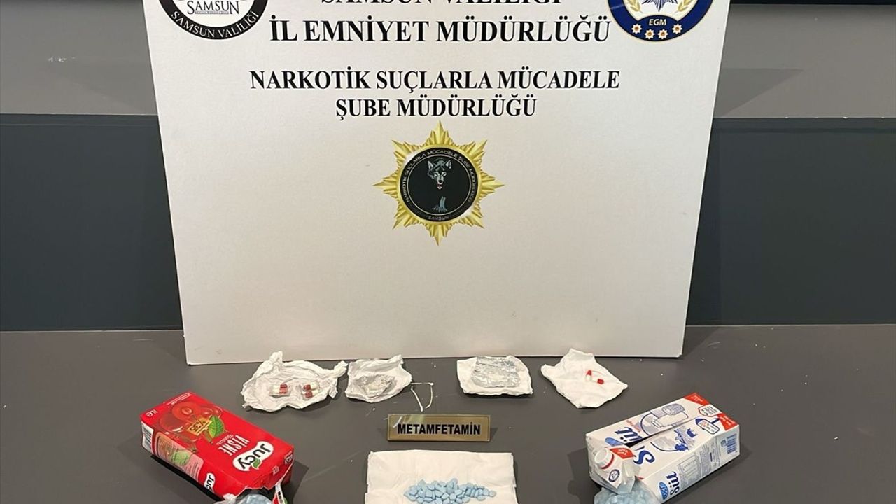 Samsun'da Uyuşturucu Operasyonu: Meyve Suyu ve Süt Kutularında Ele Geçirildi