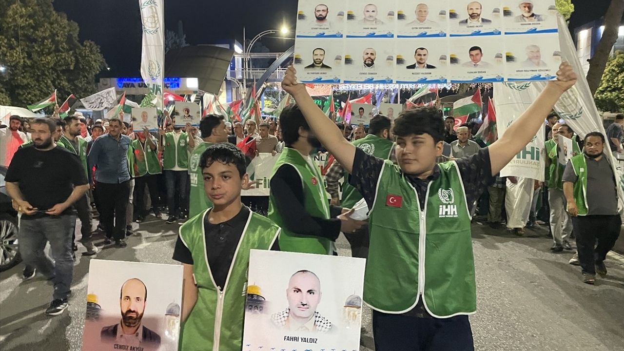Şanlıurfa'da Gazze ve Kudüs İçin Yürüyüş Düzenlendi