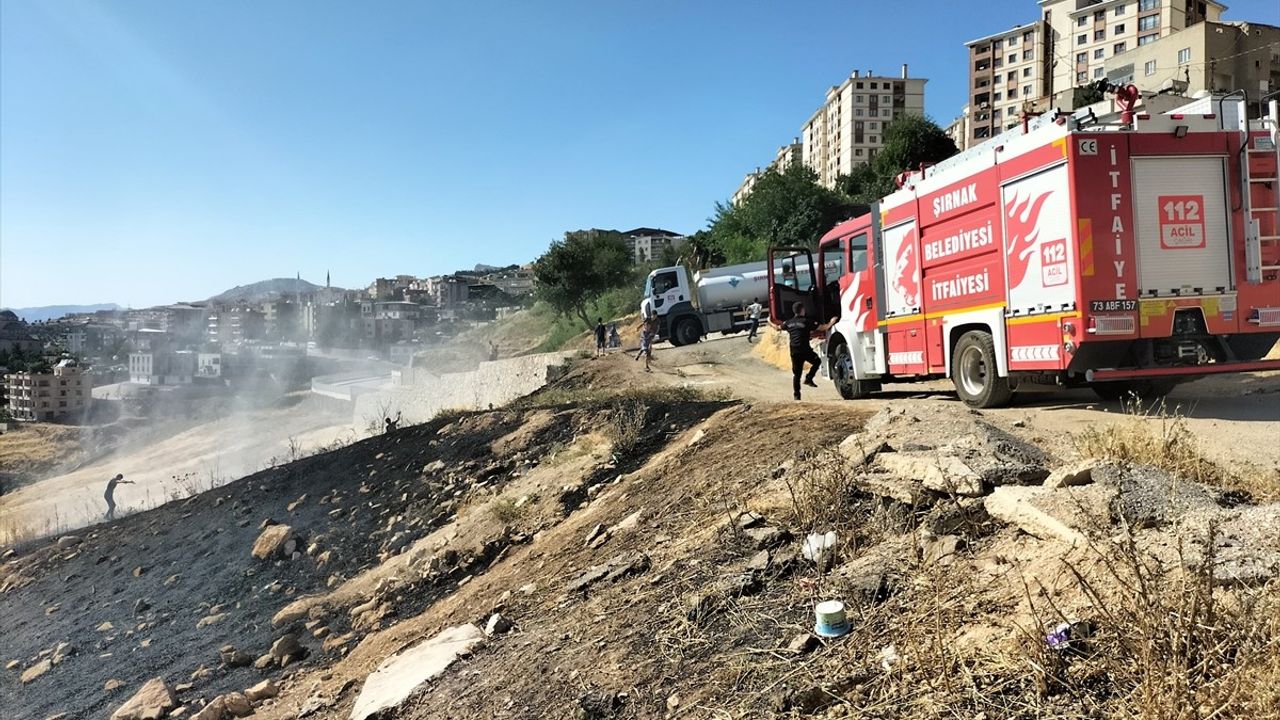 Şırnak'ta Anız Yangını Kontrol Altına Alındı