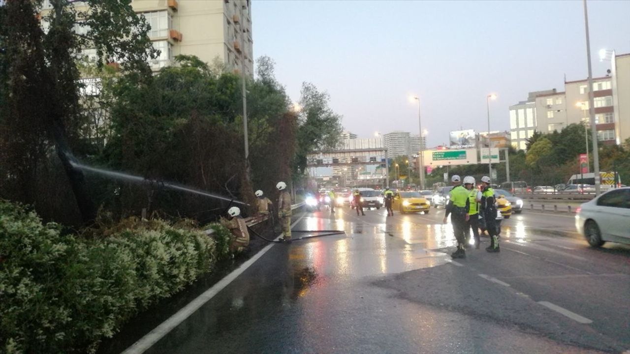 Şişli'de Ağaçlık Alanda Yangın Kontrol Altına Alındı