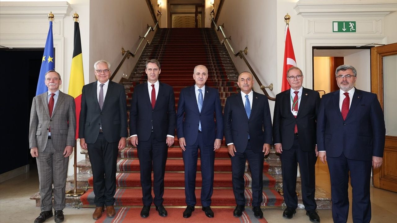 TBMM Başkanı Kurtulmuş, Belçika Senato Başkanı Blondel ile Görüştü