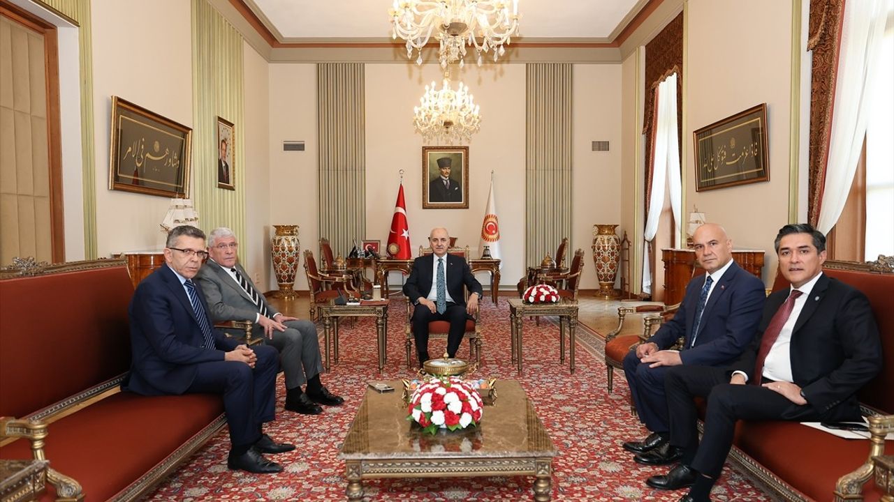 TBMM Başkanı Kurtulmuş İYİ Parti Genel Başkanı Dervişoğlu'nu Ağırladı